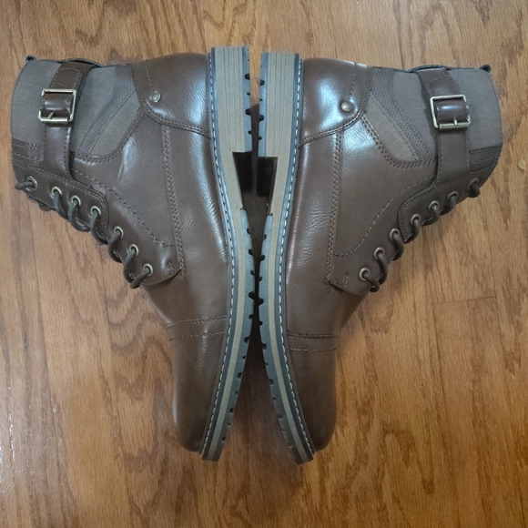 Steve Madden Dark Brown Leather Boots - Picture 5 of 8